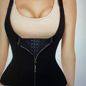 Reamphy Waist Trainer for Women,Zipper Body Shaper Cincher Sports Girdle Corset
